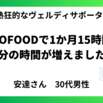 GOFOODで1か月15時間 自分の時間が増えました！【30代男性】